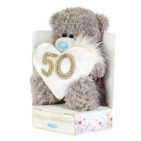 7" 50th Birthday Heart Me to You Bear Extra Image 1 Preview
